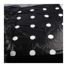 Black Polythene Mulch Film 30M Roll, Perforated Weed Control Cover for Vegetable Garden Plants