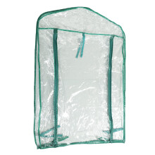 Mini Greenhouse 2 Tier with Transparent PVC Cover, Small Indoor Outdoor Plant Greenhouse with Zipper Door