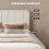 Levede Double Bed Frame Upholstered Platform Bedframe Adjustable Headboard White 2