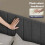 Levede Double Bed Frame with Adjustable Headboard Velvet Upholstered Dark Grey 4