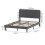 Levede Double Bed Frame with Adjustable Headboard Velvet Upholstered Dark Grey 8