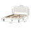 Levede Double Bed Frame Upholstered Platform Bedframe Adjustable Headboard White 7