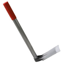 Garden Hand Hoe with Durable Steel Blade and Ergonomic Red Grip for Weeding and Soil Loosening