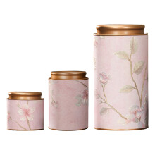 Elegant Floral Pattern Teas Storage Tinplate Can Teas-6