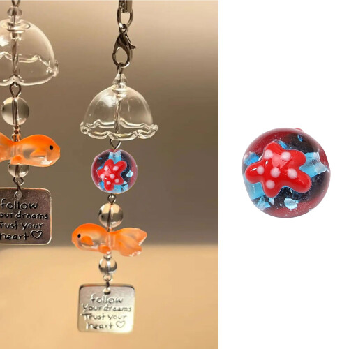 Vibrant Ocean Themed Glass Beads Collection-whalebubbles 2