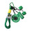 Porte-clés pendentif haltère, accessoire élégant-Haltère vert 1