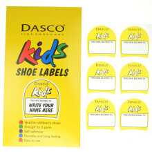 Dasco Kids Shoe Labels – Self Adhesive Name Labels