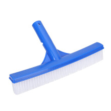 Pool Brush with Tough Bristles, Vinyl Liner Safe Above Ground Swimming Pool Cleaning Tool for Tiles and Corners