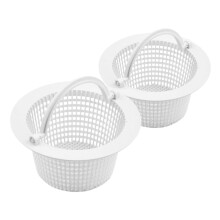 2 Pack Pool Skimmer Baskets with Easy Lift Handle for Above Ground Pools, Heavy Duty Debris Collection