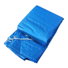 PE Woven Pool Cover and AntiSlip Ground Cloth for Above Ground Pools, 2 in 1 Dustproof Rain Protection