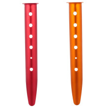 2pcs Aluminum Alloy Tent Stakes with Enhanced Sand Grip, UShaped Easy Install Pegs for Beach and Snow