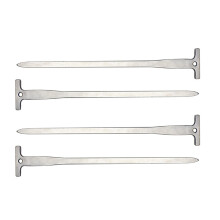 Camping Tent Stakes Stainless Steel Heavy Duty Pegs Windproof Rust Resistant for Outdoor Use