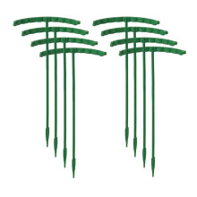 Plastic Plant Support Stakes 24CM 8PCS Adjustable Durable Garden Flower Tomato Holder Set