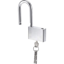 Lamondre Padlock 40mm Padlock With 4 Keys, Hardened Steel Case, Long Shackle Diameter 5mm, Outdoor Padlock For Locker, Garage, Fence, Garden