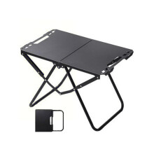 Folding Camping Table with HeatResistant Surface, Compact Aluminum Table for Outdoor Cooking and BBQ