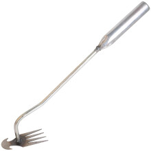 Stainless Steel Hand Weeder for Weed Removal, Deep Root Extraction and Soil Loosening, Ergonomic Grip