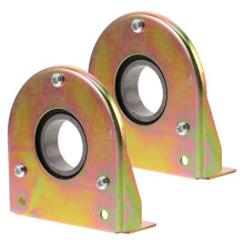 2pcs Greenhouse Fan Bearing Housing with Ventilation Pulley, Stable Shaft Support and Durable Design