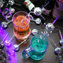 40 Pieces 70s Disco Straws for Retro Dance Parties, Weddings, and Birthday Celebrations