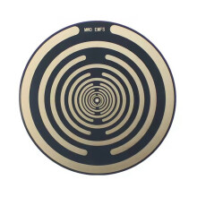 16 cm Lakhovsky Multi Wave Oscillator Disc, Dekoracja do Domu, Rękodzieło, Unikatowy, Kreatywny, Pozłacany Dysk Energetyczny MWO w Kolorze Czarnym