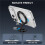 Magnetic Phone Holder, Multi-Functional Foldable, Portable Desktop Rotating Ring Holder Silver 9