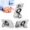 Magnetic Phone Holder, Multi-Functional Foldable, Portable Desktop Rotating Ring Holder Black 3