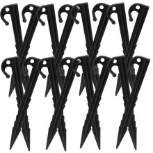 50Pcs Lightweight Plastic Tent Stakes and Pegs for Camping with Easy Pull and Smooth Tip