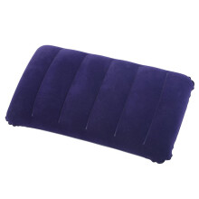 Inflatable Travel Pillow with Ergonomic Neck Support, Compact Lightweight Design, Adjustable Firmness, Dark Blue