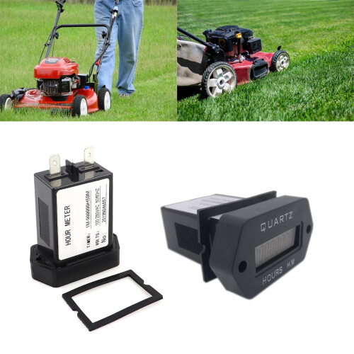 Digital Industrial Hour Meter for Generator and Excavator, Accurate Runtime Tracking LCD Display 1