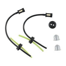 2 Set Fuel Line Kit for Small Engines with Primer Bulbs, Durable Fuel Filter Replacement for Brushcutter and Trimmer