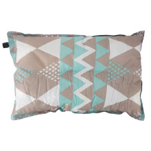 Light Blue Lightweight Self Inflating Camping Pillow PVC Compact Air Pillow for Hiking and Travel