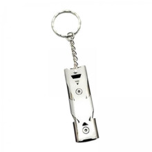 5 Pack Stainless Steel Emergency Whistle, 150dB Loud Double Tube Survival Whistle for Hiking Camping