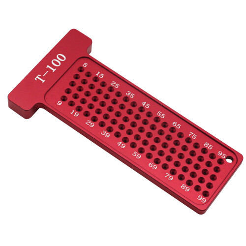 Hole Positioning Ruler Aluminum Alloy 100mm Metric