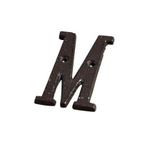 Cast Iron House Numbers with Screws, Durable Weather Resistant Metal Address Letters for Home Decor