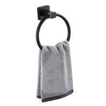 Wall Mounted Aluminum Towel Ring Bathroom Towel Holder with SpaceSaving Modern Round Design