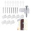 Mirror Hanging Kit 50 Sets with Clear Mirror Clips for Wall Mount, Secure LowProfile Glass Holders 3