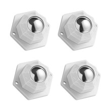 30pcs Self Adhesive Caster Wheels Set for Furniture and Storage Boxes, Smooth Rolling Low Profile Design