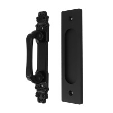 Sliding Barn Door Handle Set, Double Sided Aluminum Alloy Pull with Flush Safety Finish and Easy Installation