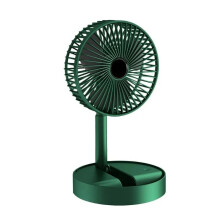Rechargeable Battery & USB Powered Portable Telescopic Desk Fan, Foldable Extendable for Home Office Travel