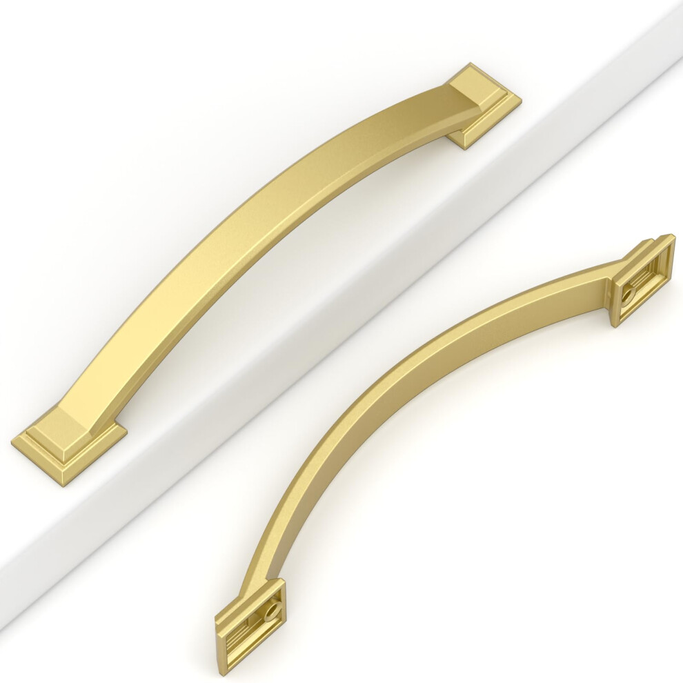 10 Pack Brushed Gold Cabinet Pulls 5 Inch 128Mm, Gold Kitchen Cabinet Handles, ScratchâResistant, Rustâ, HeavyâDuty Hardware Set 9771547790327