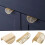 4pcs Leaf Shape Brass Cabinet Handles Gold Drawer Pull Knobs, Elegant Durable Design for Kitchen Cabinets 2