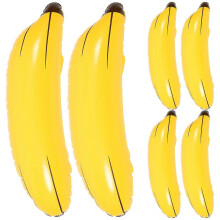 stuks opblaasbare bananen van PVC, drijvende bananen als speelgoedmodel voor feestdecoratie, fotorekwisieten en educatief gebruik.