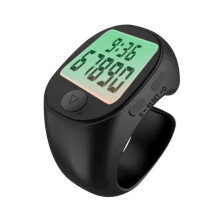 Compteur de doigts électronique manuel silencieux pour sports de plein air, pour hommes et femmes, noir