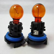 paar PH24W warmwitte amberkleurige PH24WY halogeenlampen, compatibel met Citroen C5 en Peugeot 3008 5008 DRL-richtingaanwijzers, 12V21 editie 1218