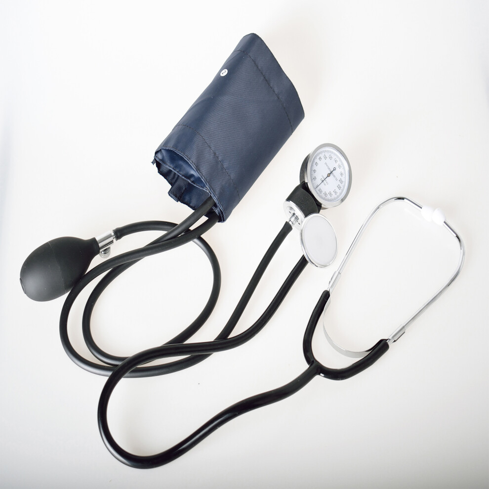 Manual Blood Pressure Monitor with Stethoscope and Standard Cuff for Home Health Tracking