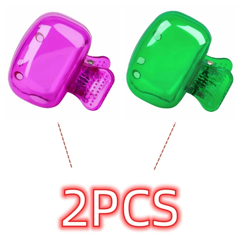 2PCS Travel Toothbrush Head Cover Portable Toothbrush Protector Cap Plastic Clip Case Hygienic Brush Holder