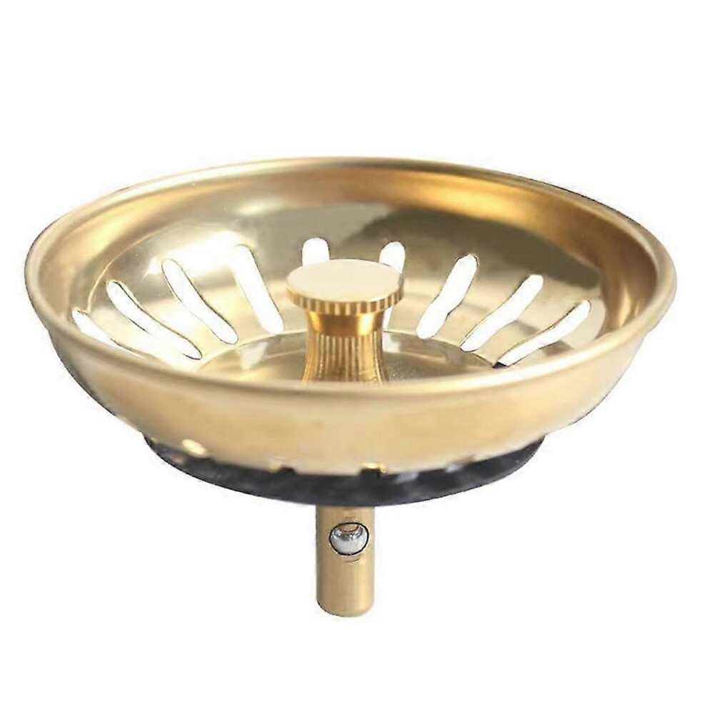 Qs491c005 Sink Strainer Basket,Compatible Diameter 83 Mm, Titanium Gold Color 6902344645081