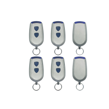 Set van 6 afstandsbedieningen (433,92 MHz) compatibel met Crawford Standard Steel EA433 2KS, EA433 2KM, EA433 4KS en RCU 433.