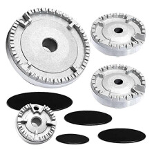 Universal Burner Crown Flame Cap Oven Cooker Hob Gas compatible ,Flame Burner Cap Crown Fits All Between Sizes Flat