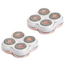 Gambe impeccabili, testina compatibile con rasoio elettrico in oro 18 carati, 2 pezzi