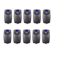 10 Pcs FLO2RS 433mhz compatible Garage Door Remote Control Opener Flor-S Remote Control 2 Button Rolling Code
